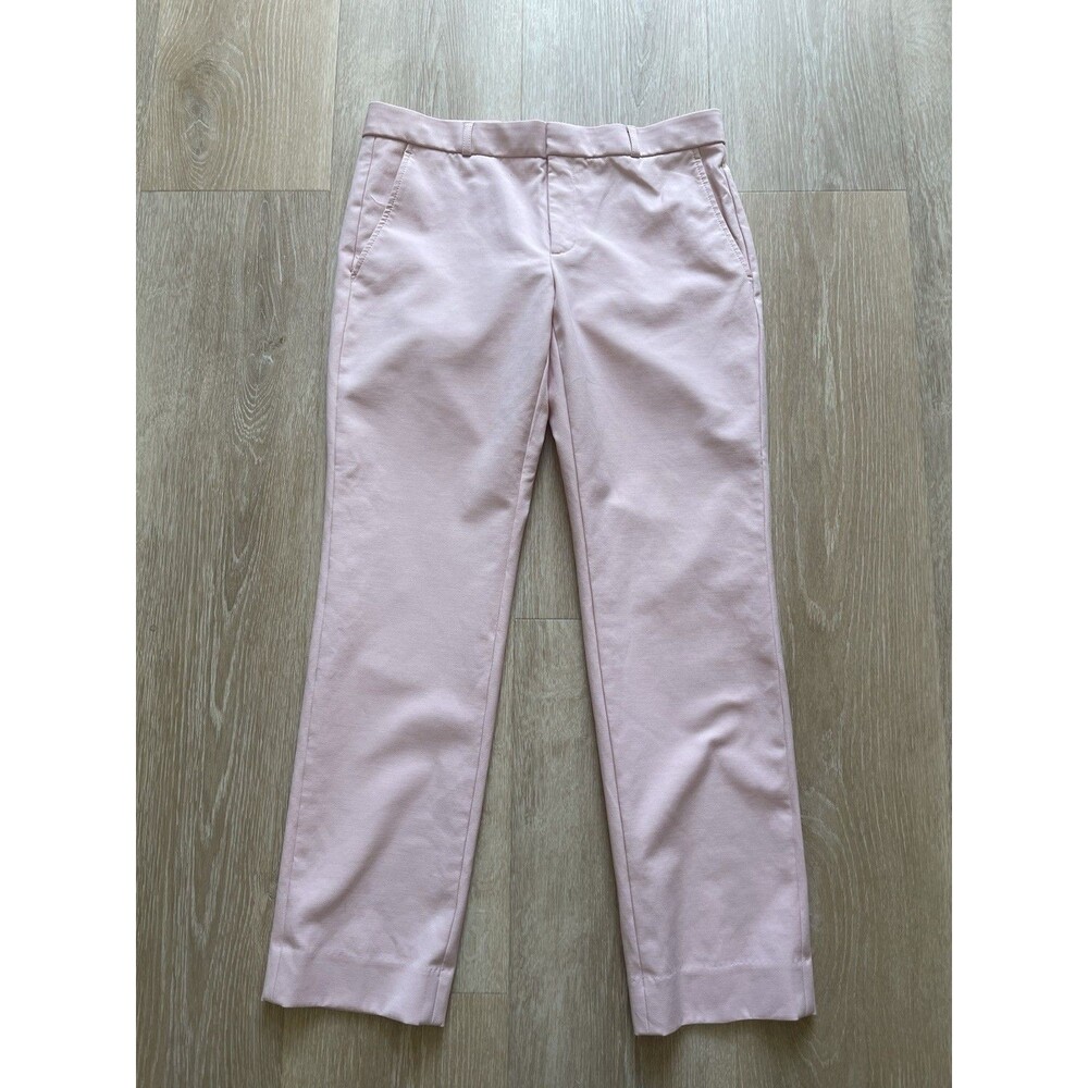 Banana Republic Ryan Fit Pants Women Size 8 Pink Ankle Career Office Stretch